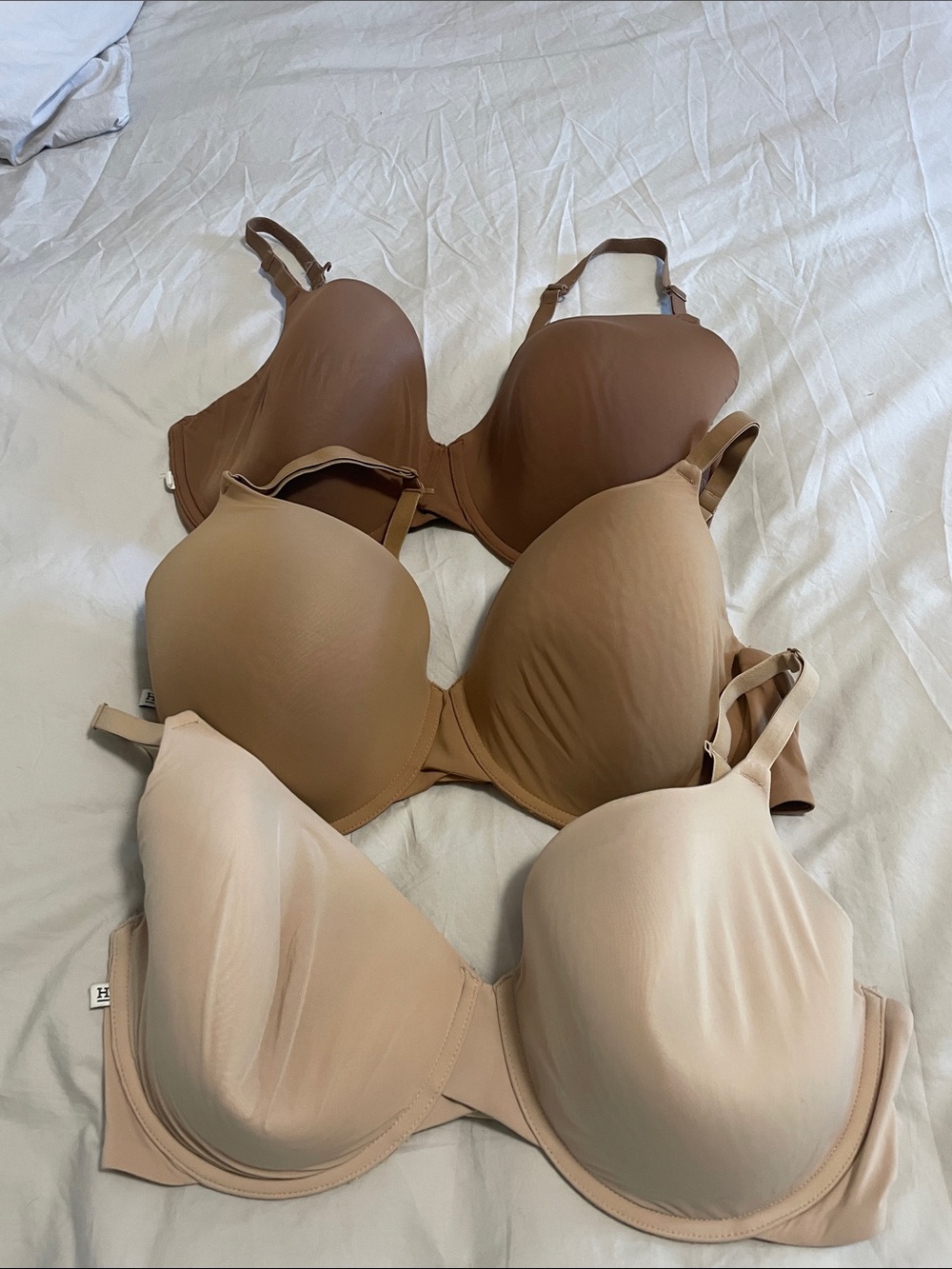 Everyday Smooth T-Shirt Bra Trio - Cream, Tan & Brown 3 for $30